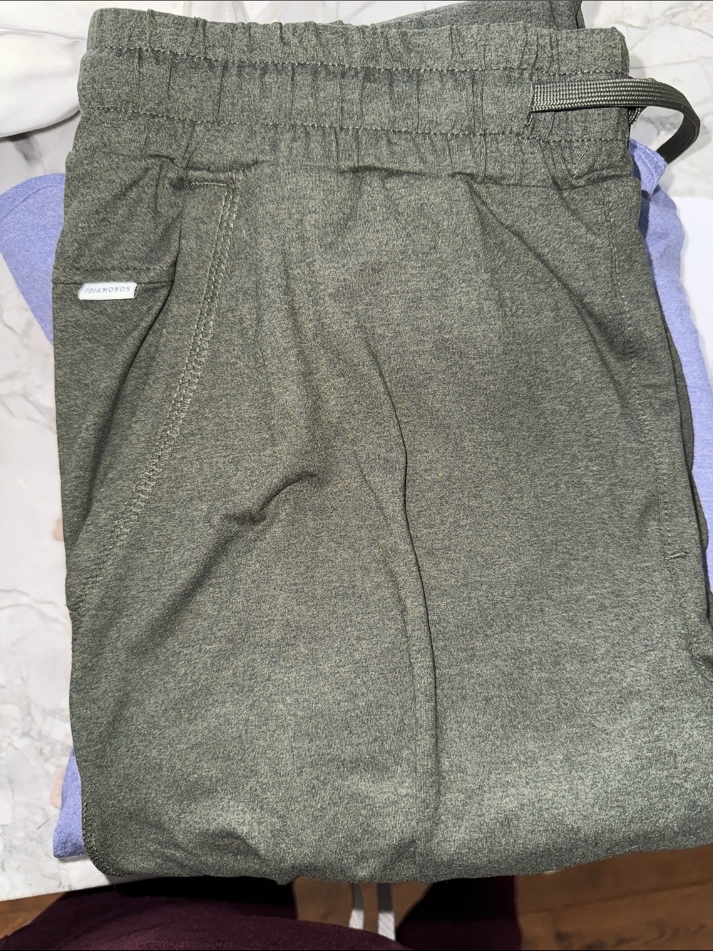 7 Diamonds Olive Green Heather Performance Joggers - Picture 5 of 5
